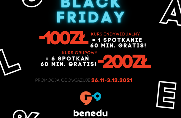 BLACK FRIDAY W BENEDU! 